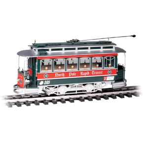 Bachmann Trains - Streetcar - Christmas - North Pole Rapid Transit - Large G Scale