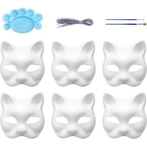 قناع القطط QAVCTW CAT لتزيين الدعامة COSSUME MASKERADE MASKERADE COSTUME COSPLAY DASPORS