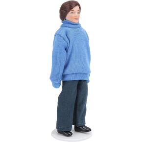 Dollhouse ، Blue Sweater Vivid Dollhouse People for 1:12 Miniature Doll House Decoration for Soline