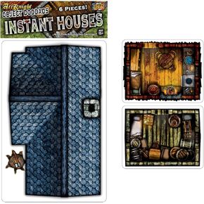 Instant House - 6pc Double-Sided Building & Terrain Pieces for Starters & Masters Alike - Roleplaying Objects for Dungeons & Dragons - Immersive Map Accessories for DND 5E,Pathfinder & Warhammer RPGs