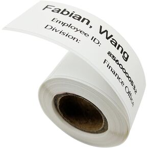 تسمية متعددة الأغراض ذاتية لاصق متوافقة مع Puqu Q Series Label Printer -1 لفة من 70 ملصقات 90 × 30 مم (3.5''x1.2 '')
