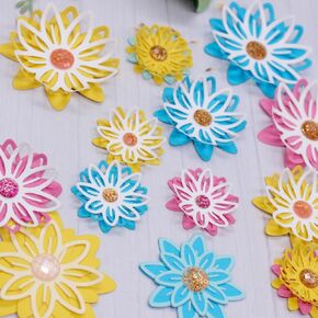 زهور Zfparty مسطحة القطع المعادن يموت الإستنسل ل DIY Scrapbooking زخرفية البطاقات الورقية DIY