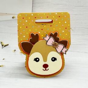 Zfparty Reindeer Bag Bag Topper Metal Cutting Stensics for DIY Scrapbooking Decorative Dissing Diy Paper Cards