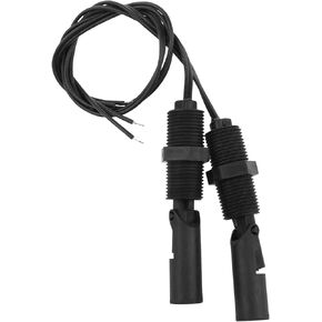 PIYANYO- Water Level Sensor Black Aquarium Side Mount Pump Controller Float Switch Suitable for Aquarium Tanks Fish Tank hydroponic Tanks 2PCS