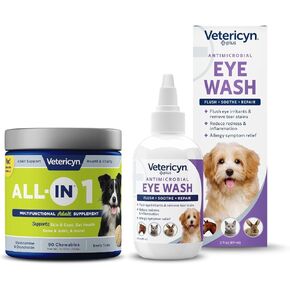 Vetericyn All-in 1 Multifunctional Dog Supplement and Vetericyn Plus Dog Eye Wash Solution