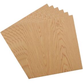 6pcs 12 × 12 × 1/8 بوصة من أوراق الخشب الرقائقي الكرز غير المكتمل للفنون والحرف والرسم والبايرغرافيا ونقش الخشب والموديلات المعمارية وحرق الخشب والليزر