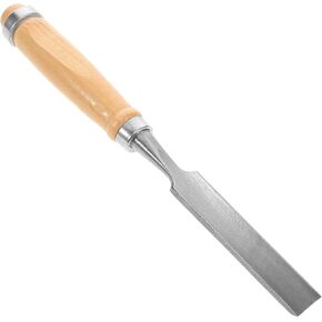 Gadpiparty 1pc Hand Chisel Carving Tools Woodworking Wood Carving Gouges Wood Carving Tool Wood Chisel Sharpening Wood Handle Radial Gouge Electrical Tools Power Tools Bamboo Lathe Shovel, 13.5X2cm