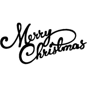 Silver Christmas Cutting Dies Merry Christmas Metal Die Cuts Template Xmas Letter Embossing Stencils for Scrapbooking Card Making DIY Craft Supplies Die-Cuts, Die-Cutting and Embossing