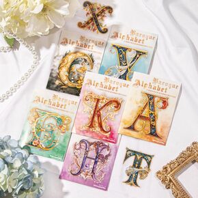 156pcs ملصقات الحيوانات الأليفة القوطية ذات الطابع القوطي ، وملصقات رسائل الأزهار والقلعة القديمة للاصطدامات ، وحرف DIY ، والصحافة الفنية ، ومجموعة ملصقات سجل القصاصات للحيوانات الأليفة اللامعة