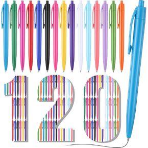 120 PCS Art Pastel Art Retractable Black Gel Pens Bulk 1.0mm جمالية الحبر الأسود الأقلام الملحقات المكتبية المكتبية القرطاسية الأساسية لوازم الممرضات لمرضى عيد ميلاد المكتب