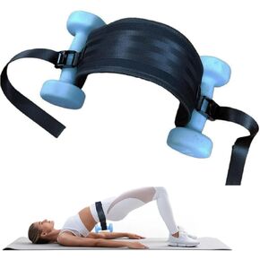حزام دفع الورك لتجريب glutes - حزام وزن الدمبل القابل للتعديل لتوجهات الورك ، الطعنات ، جسور الجلوت ، الانخفاضات وبناء الغنائم. متوافق مع الدمبل ، kettlebells - معدات صالة الألعاب الرياضية الخفيفة الوزن للنساء والرجال