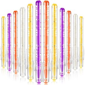 Outus 24 Pcs Maze Pen Puzzle Novelty Ballpoint Pen Fidget Toy with Ball Maze Inside for Back to School Student Gift Stress Relief Office Stationery Birthday (Yellow, Orange, White, Purple)