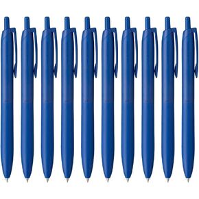 uni jetstream قلم حبر واحد ، مجهز بحبر لايت (أزرق) 0.5 مم (أزرق) ، جسم أزرق ، SXNLS05.33 ، مجموعة من 10