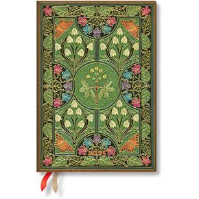 Paperblanks | 2025 Weekly Planner | French | Poetry in Bloom | Poetry in Bloom | 12-Month | Midi | Horizontal | Elastic Band | 160 Pg | 100 GSM