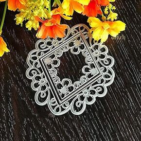 يموت إطار الدانتيل الماسي ، وفنان DIY فنان القطع المعدنية يموت الإستنسل الجديدة 2019 لبطاقات النقش DIY SCRABSING TOOL
