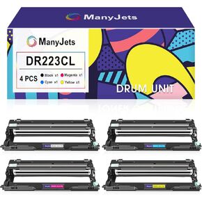 وحدة DR223CL للوحدة الطبل المتوافقة مع Brother DR 223CL استخدام لـ MFC-L3710CW MFC-L3750CDW MFC-L3770CDW HL-L3270CDW HL-L3230CDW HL-L3210CW الطابعة (Black Cyan Magenta Yellow ، DRAM ، 4-PACK)