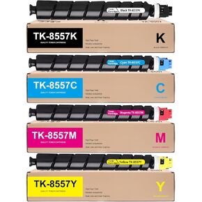 TK8557 (TK-8557) 4-Color Toner Cartridge TK-8557K TK-8557C TK-8557M TK-8557Y Replacement for Kyocera TK-8557 1T02XC0US0 1T02XCCUS0 1T02XCBUS0 1T02XCAUS0 for TASKalfa 5054ci 6054ci 7054ci Printer