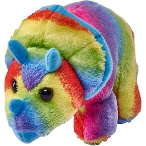 Wild Republic Pocketkins Eco Triceratops ، حيوان محشو ، 5 بوصات ، لعبة أفخم ، مصنوعة من مواد معاد تدويرها ، ودية للبيئة