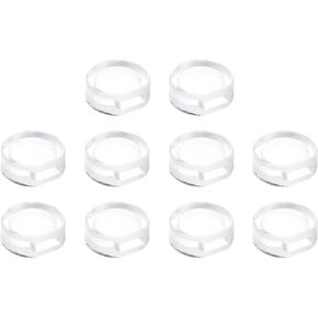 UXCELL 24PCS سيليكون مقطع مقاطع ، واضحة ، 7.5 × 7 مم