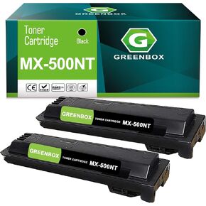 Greenbox متوافق مع خرطوشة الحبر MX-500NT High Livers لـ MX-500NT الحادة لطبقة MX-MX-MX-M363N MX-M363U MX-M453N MX-M453U MX-M503N MX-M503U (2 Pack ، 40،500 Page)