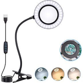 Magnifying Glass with Stand, 10"x6" Flexible Gooseneck Magnifying, Large Page Magnifier for Reading Small Prints & Low Vision Seniors with Aging Eyes