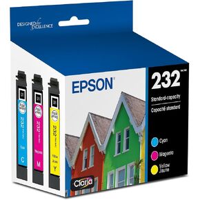 مجموعة ألوان حبر Epson 232 Claria ذات السعة القياسية (T232520-S) تعمل مع Workforce WF-2930، WF-2950، Expression XP-4200، XP-4205 in Kuwait