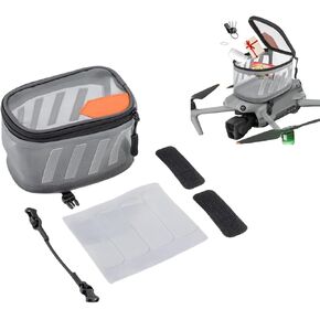 LICHIFIT Drone Transport Payload Case for DJI Avata 2 / Air 3 / Mavic 3 Pro Airdrop Transportation Delivery Bag Compact Portable Organizer Tulle Box on Back of Drones