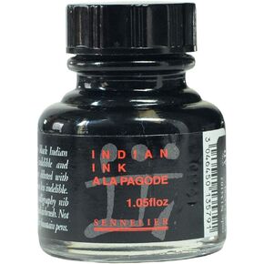 Sennelier China Ink (Indian Ink) - 30ml Bottle