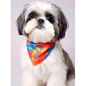 Eatukyic 5d Shih Tzu Dog Diamond Art Painting Kits للبالغين ، لوحات Shih Tzu Dog Diamond Paints للمبتدئين ديكورات جدار ديكور 12x16 بوصة