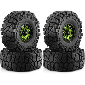 4pcs 1.9 بوصة RC الطين الإطارات الإطارات 115 مم RC إطارات الزاحف RC مجموعة إطارات الطين GRAPPLER تناسب 1/10 RC CRAWLER CAR AXIAL SCX10 90046 SCX10 III TRAXXAS