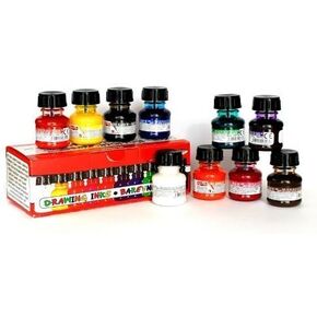 Koh-I-Noor 141731 Drawing Inks Assorted Set of 10x20g