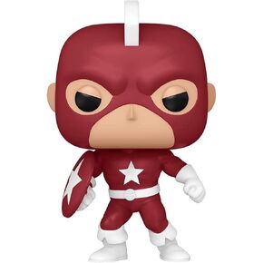 Marvel Funko Pop Marvel: عام الدرع - Red Guardian Vinyl Bobblehead - Marvel Comics - Amazon Exclusive - Finyl Figure - Gift Idea - Permics Idaform