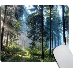 Smooffly Gaming Mouse Pad Custom,Nature Misty Customized Rectangle Non-Slip Rubber Mousepad 9.5 X 7.9 Inch (240mmX200mmX3mm)