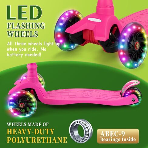 سكوتر الأطفال ، 3 عجلات سكوتر لطفل صغير 3-10 ، ركلة سكوتر مع 4 مقاود قابلة للتعديل مع المقاود ، 3 عجلات مريحة ، سكوتر صغير للأطفال فتيان in Kuwait