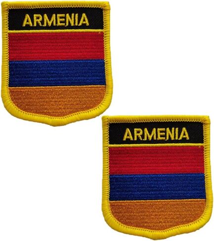 Vatican Single Flag Embroidered Patches Tactical Morale Applique Fastener Iron On Sew On Emblem Patch 2 Pieces (Vatican) in Saudi Arabia
