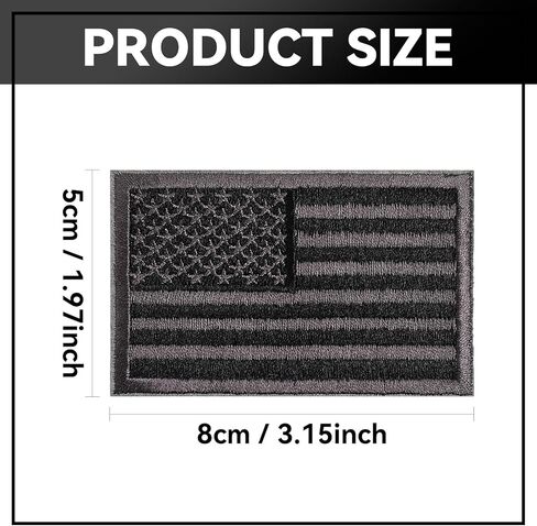 Gygyl 15 قطعة حديد صغير على بقع العلم الأمريكي بتصحيحات الولايات المتحدة الوطنية أوف أمريكا ، تصحيح التطريز للملابس ، والقبعة ، والجوارب ، والجينز ، وملحقات DIY-البيضاء والأحمر in Kuwait