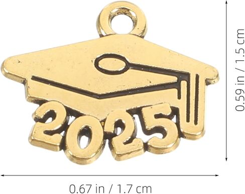 Operitacx 2025 Tassel Charms for Graduation Cap, 2025 Charms Graduation Decorations, Graduation Charm for Graduate Hats in Saudi Arabia