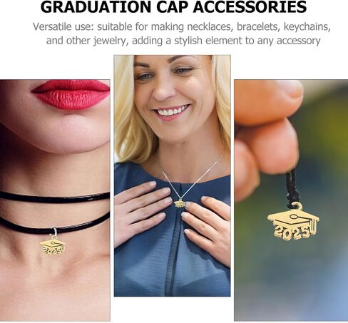 Operitacx 2025 Tassel Charms for Graduation Cap, 2025 Charms Graduation Decorations, Graduation Charm for Graduate Hats in Saudi Arabia
