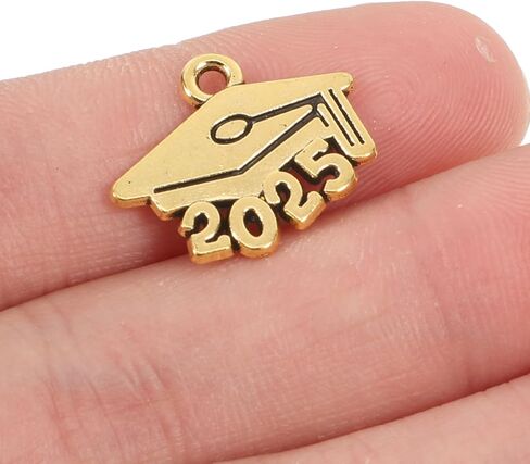 Operitacx 2025 Tassel Charms for Graduation Cap, 2025 Charms Graduation Decorations, Graduation Charm for Graduate Hats in Saudi Arabia