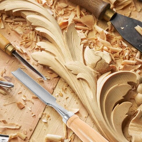 Gadpiparty 1pc Hand Chisel Carving Tools Woodworking Wood Carving Gouges Wood Carving Tool Wood Chisel Sharpening Wood Handle Radial Gouge Electrical Tools Power Tools Bamboo Lathe Shovel, 13.5X2cm in Saudi Arabia