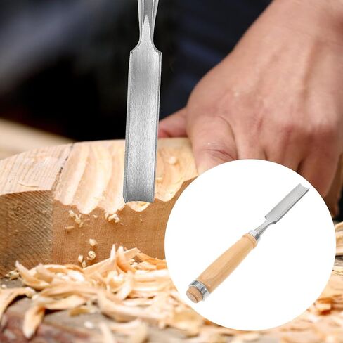 Gadpiparty 1pc Hand Chisel Carving Tools Woodworking Wood Carving Gouges Wood Carving Tool Wood Chisel Sharpening Wood Handle Radial Gouge Electrical Tools Power Tools Bamboo Lathe Shovel, 13.5X2cm in Saudi Arabia