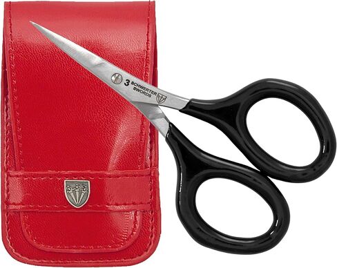3 Swords Germany - Embroidery Scissors, Shears for Art Work, Daily Use in Household, Sewing, Art Work, Craft with Synthetic Leather case - blue/blue in Kuwait