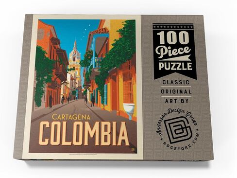 MyPuzzle Colombia: Cartagena, Vintage Poster - Premium 500 Piece Jigsaw Puzzle for Adults in Saudi Arabia