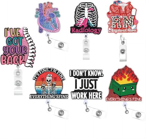 Badge Reel Heart Retractable with Alligator Clip Nurse CNA Accessories for Work,ID Badge Holders Name Tag Holder Retractable for Nurses RN CNA Doctor Student Teacher Office Clinic Medical Assistant in Saudi Arabia