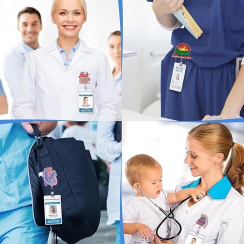 Badge Reel Heart Retractable with Alligator Clip Nurse CNA Accessories for Work,ID Badge Holders Name Tag Holder Retractable for Nurses RN CNA Doctor Student Teacher Office Clinic Medical Assistant in Saudi Arabia