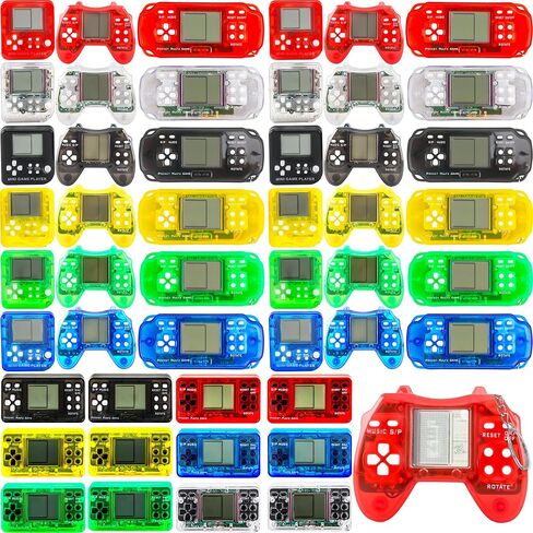 48 Pack Mini Video Game Party Favors Video Game Keychain Handheld Video Game Key Chain for Kids Goddie Bag Fillers in Saudi Arabia