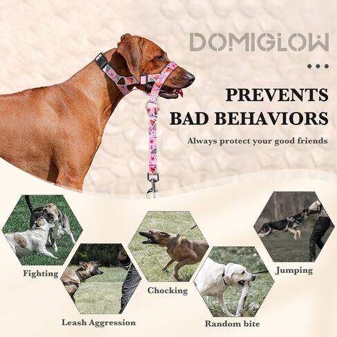 No-Pull Dog Headcollar, Gentle Lead for Large Dogs to Stop Heavy Pulling, Anti-Pull Head Halter Muzzle for Easy Control on Walks (Pink, Large) in Kuwait