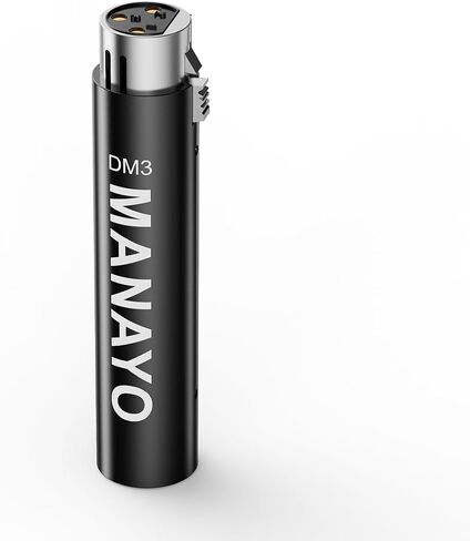 In-line Microphone Pream, Mic Booster Preamplifier for Dynamic and Passive Ribbon Microphones (Black) in Kuwait