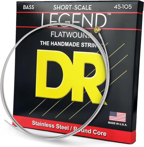 DR Strings Hi-Beam Flats - Flatwound Stainless Steel Round Core Bass 45-105 in Kuwait