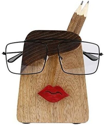 storeindya Handcrafted Wooden Eyeglass Spectacle Holder Organizer Spectacle Stand Trinket Tray Catch All Dish. (Design 9) in Kuwait
